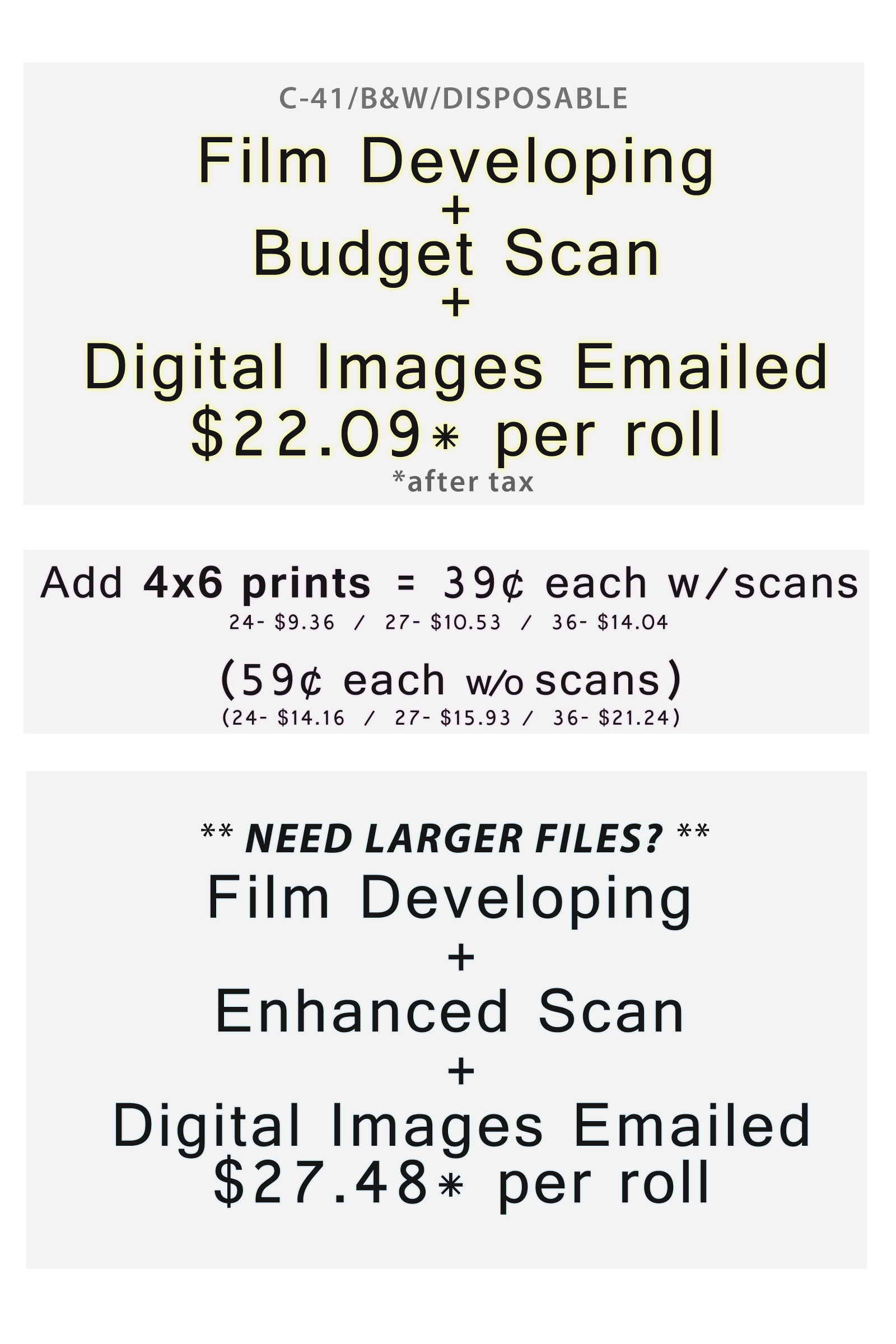 Film Developing by Mail Photo & Film Processing Lab Carlsbad